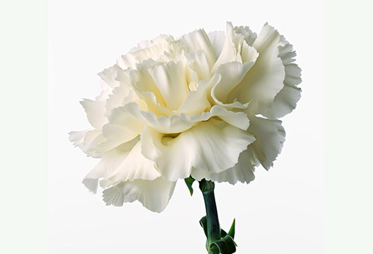 Белая гвоздика (70-80 см)