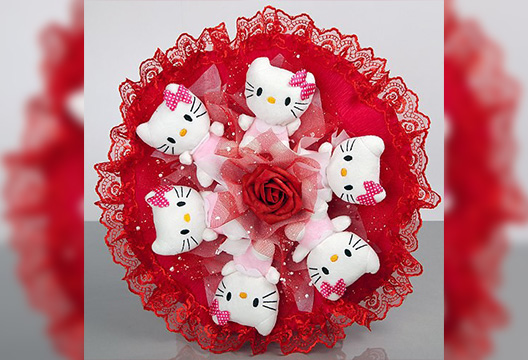 Букет из плюшевых котят 4