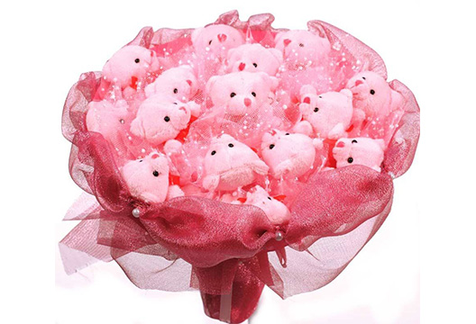 Букет из плюшевых мишек 10