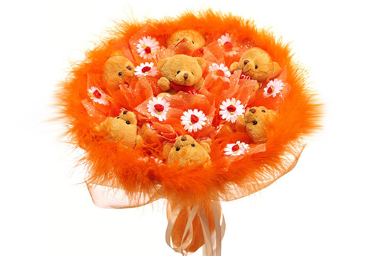 Букет из плюшевых мишек 20