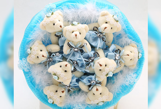 Букет из плюшевых мишек 34