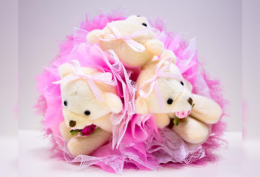 Букет из плюшевых мишек 4