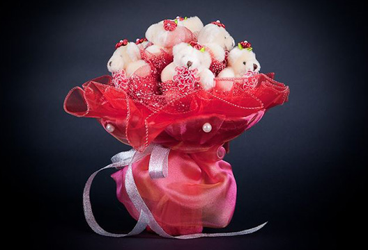 Букет из плюшевых мишек 40