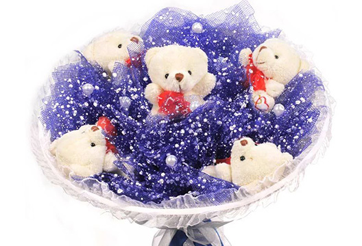 Букет из плюшевых мишек 53