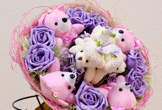 Букет из плюшевых мишек 56