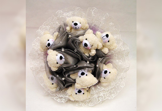 Букет из плюшевых мишек 7