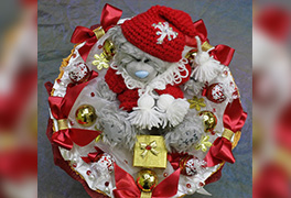 Букет с плюшевым мишкой