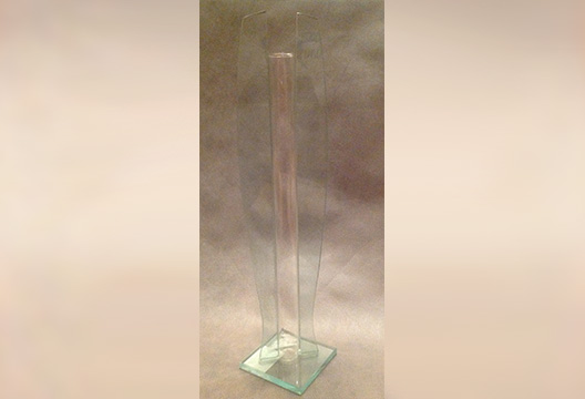 Фигурная стеклянная ваза