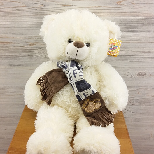 Мишка с шарфом (36 см)