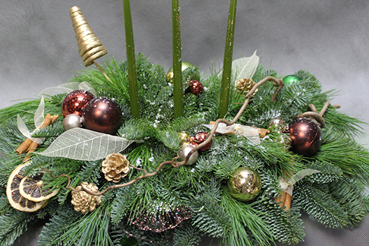 Новогодняя композиция «Тепло очага» (большая)